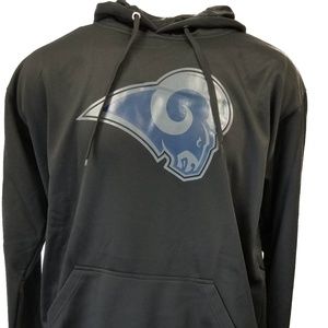 Los Angeles Rams Black Pullover Hoodie NFL Apparel XLT